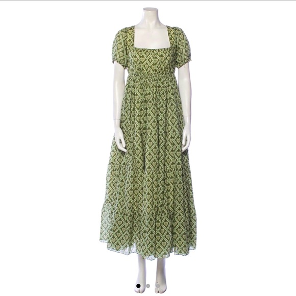 bamba green dress Rhode Dress Satin Olive main image 1